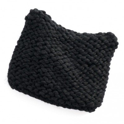 New w/ Tags LC Lauren Conrad Black Chunky Knit Kitty Ear Beanie 's One Size 51059683812 eb-15618698